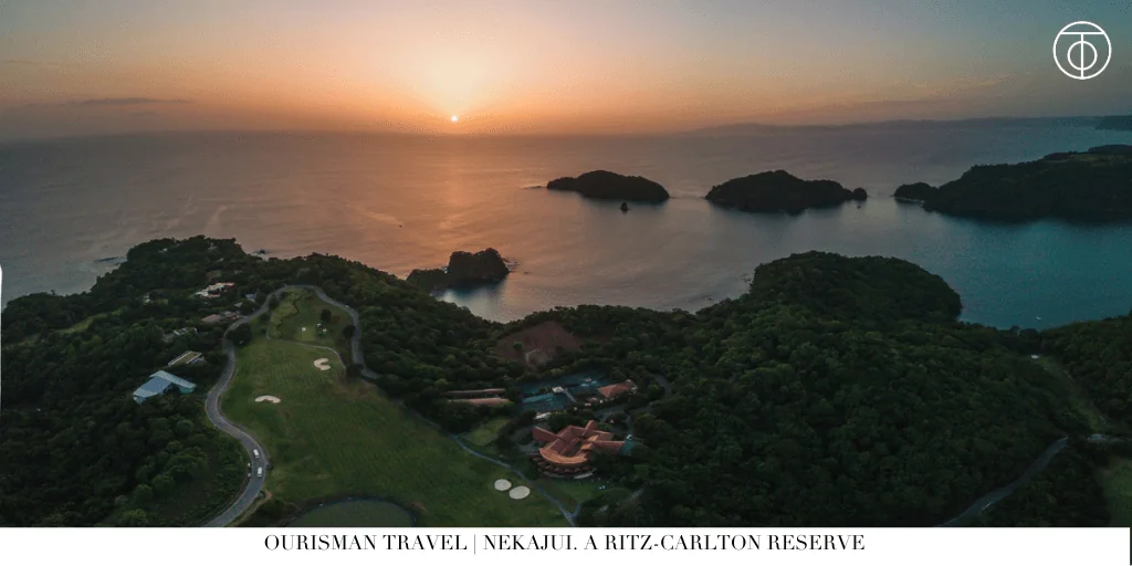Ocean sunset view from Nekajui, a Ritz-Carlton Reserve in Costa Rica