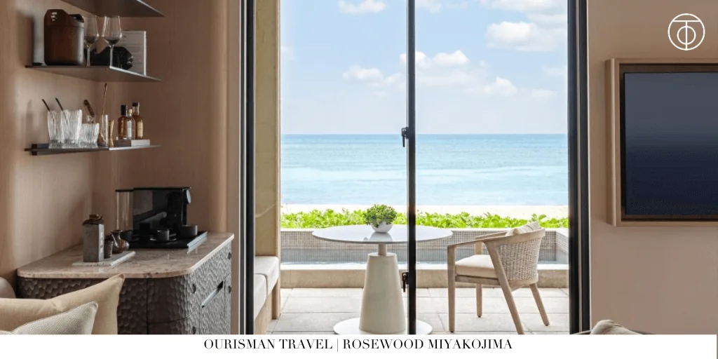 Oceanview suite at Rosewood Miyakojima in Japan