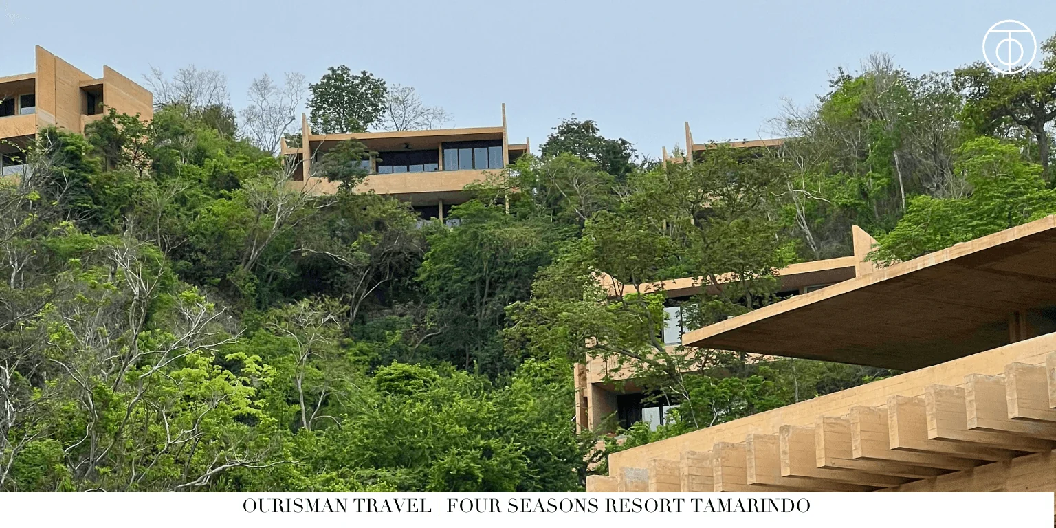 Hillside villas surrounded by greenery at Four Seasons Resort Tamarindo Mexico
