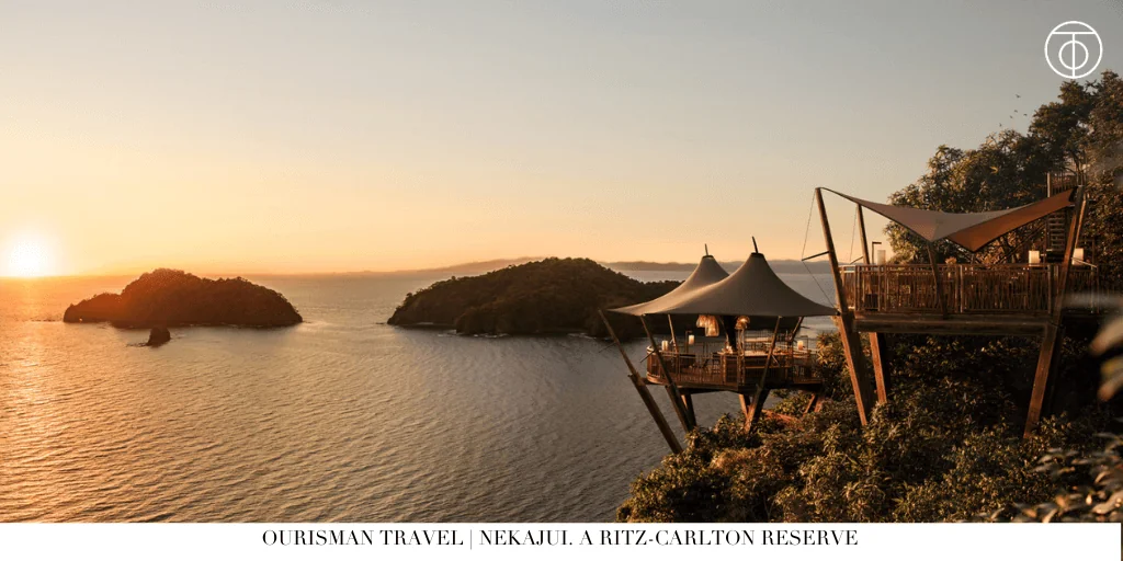 Sunset lounge area at Nekajui, a Ritz-Carlton Reserve in Costa Rica