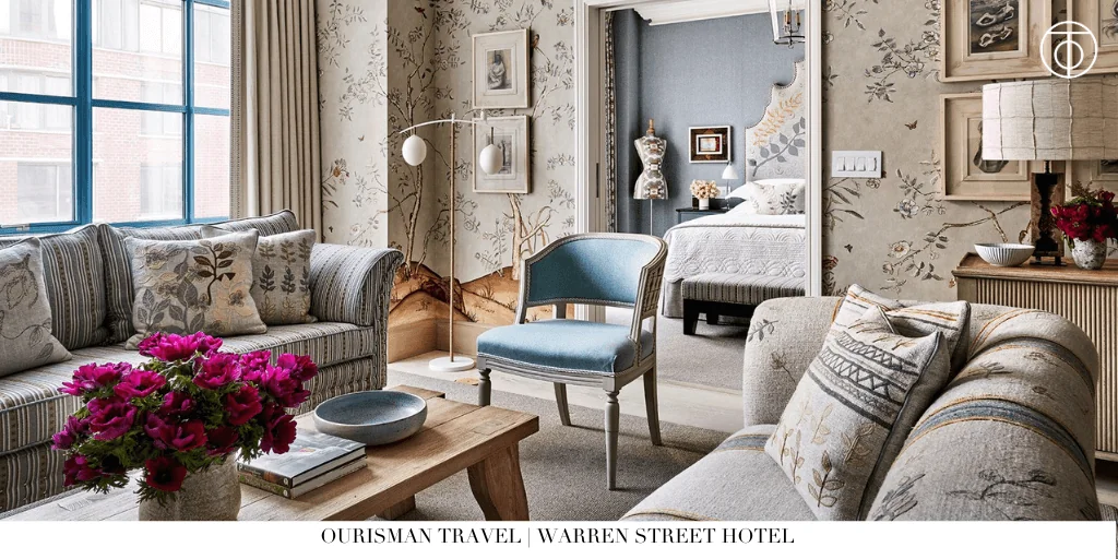 Suite living area at Warren Street Hotel in New York City