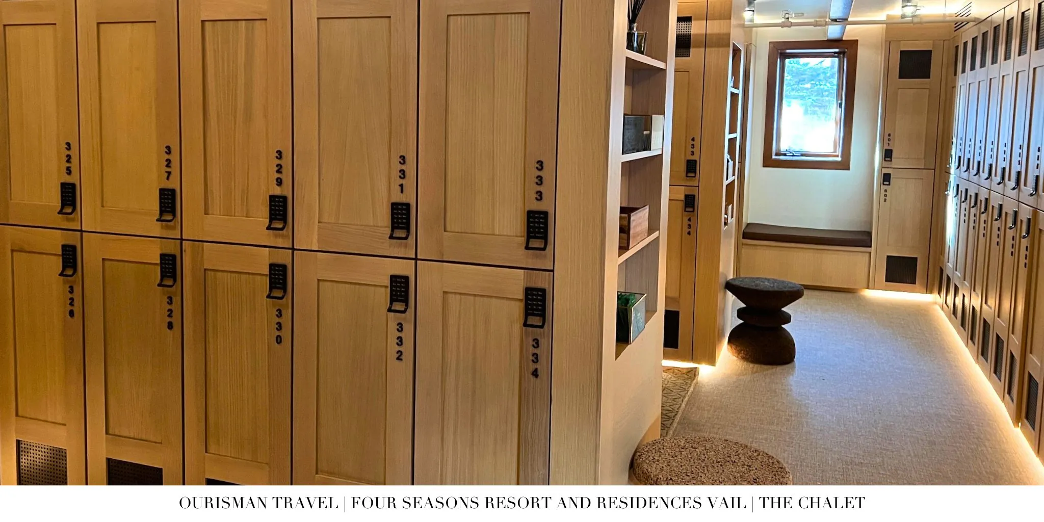 Locker room facilities inside The Chalet Vail