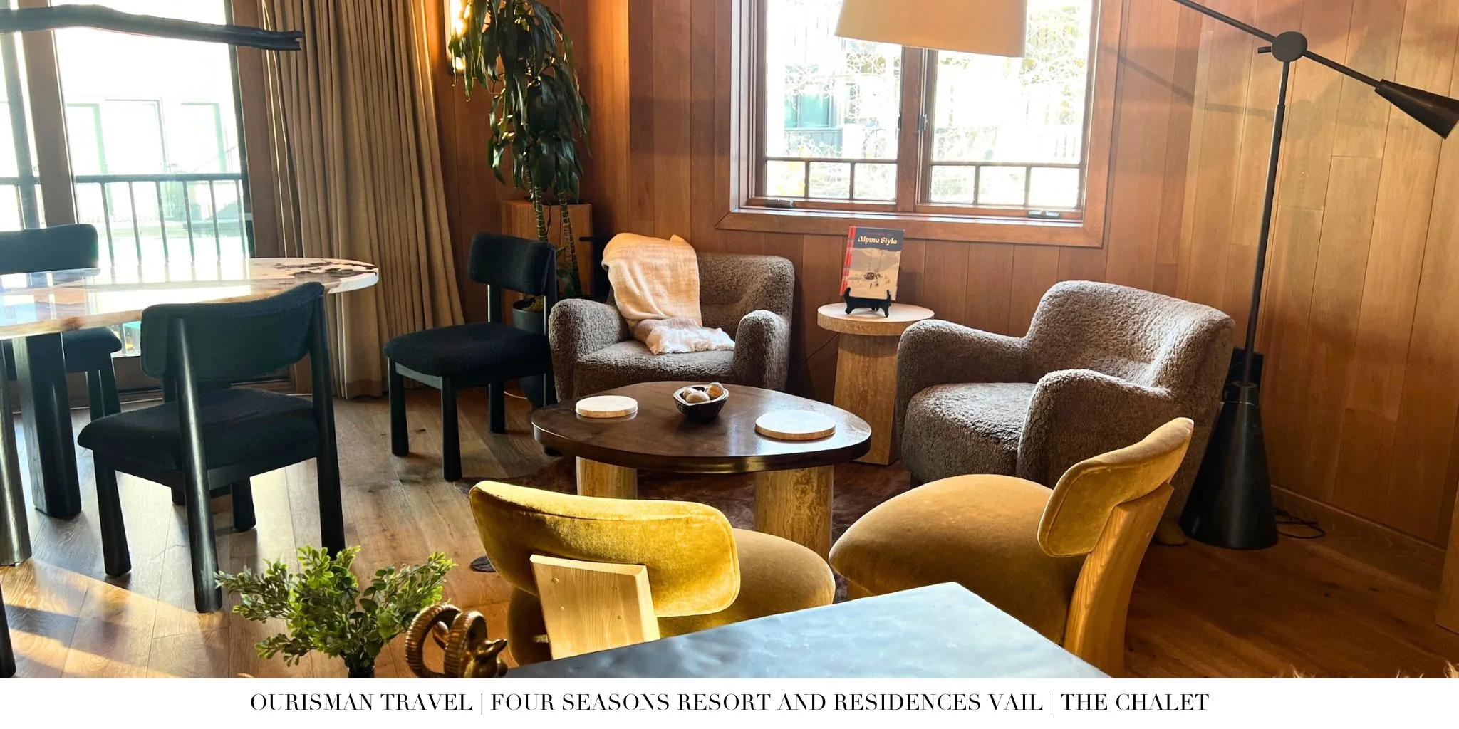 Private ski lounge at The Chalet Four Seasons Vail