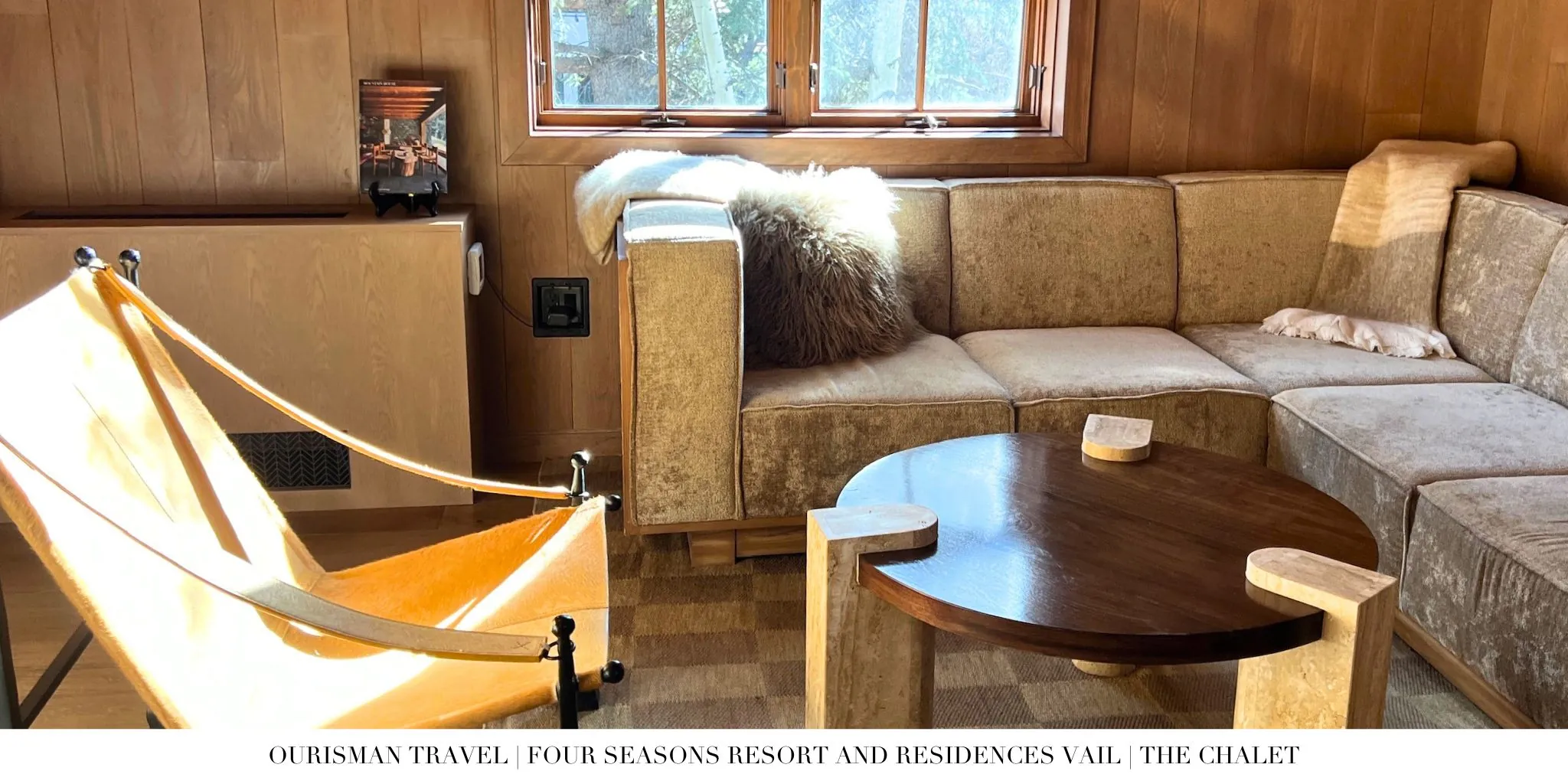 Winter fireplace ambiance at The Chalet Four Seasons Vail