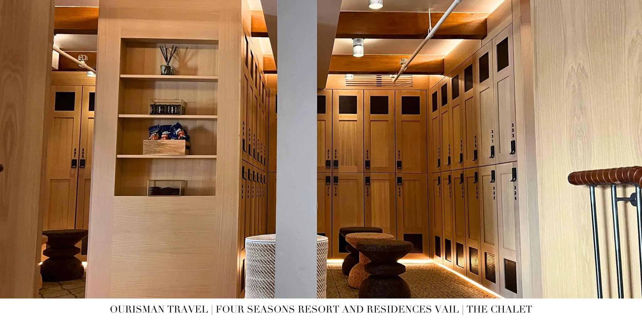Locker room facilities inside The Chalet Vail