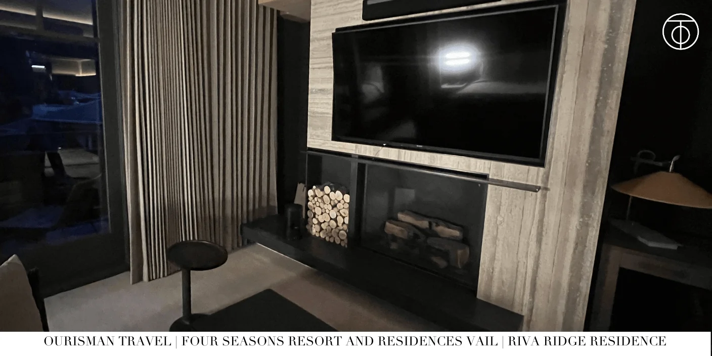 Riva Ridge Private Residence bedroom details with custom wood accents, plush bedding, and mountain-inspired décor at Four Seasons Vail