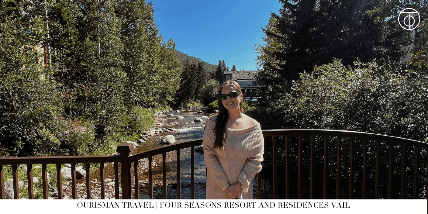 Fall foliage in Vail with golden aspen trees