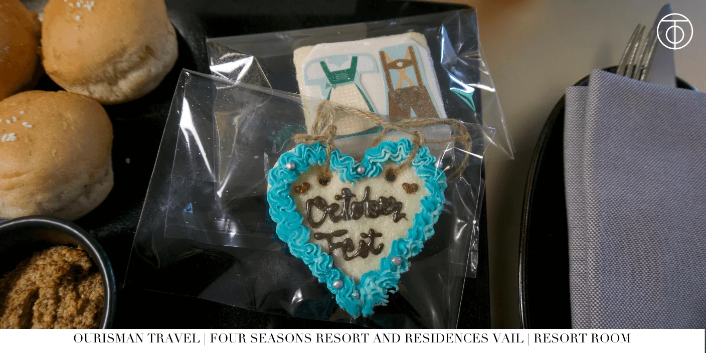 Champagne and dessert welcome gift at Four Seasons Vail