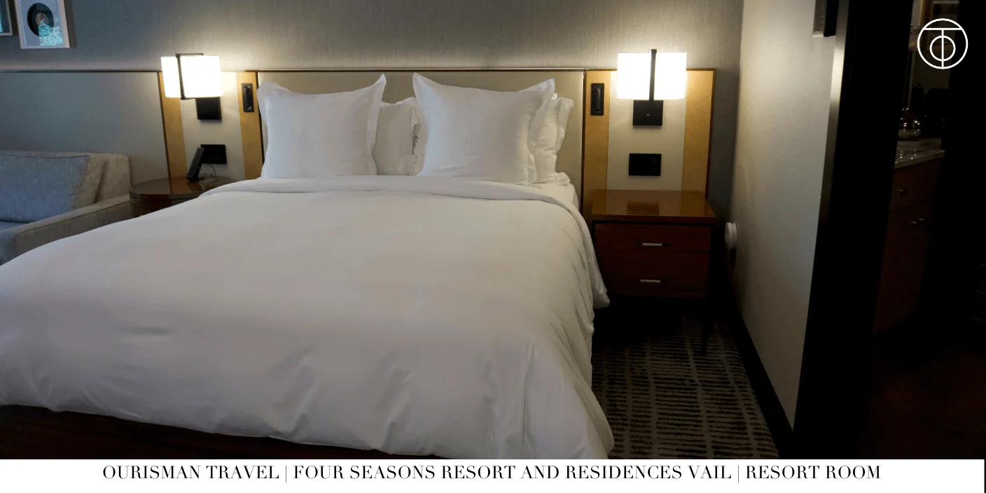 Bedroom with private balcony at Four Seasons Resort Vail