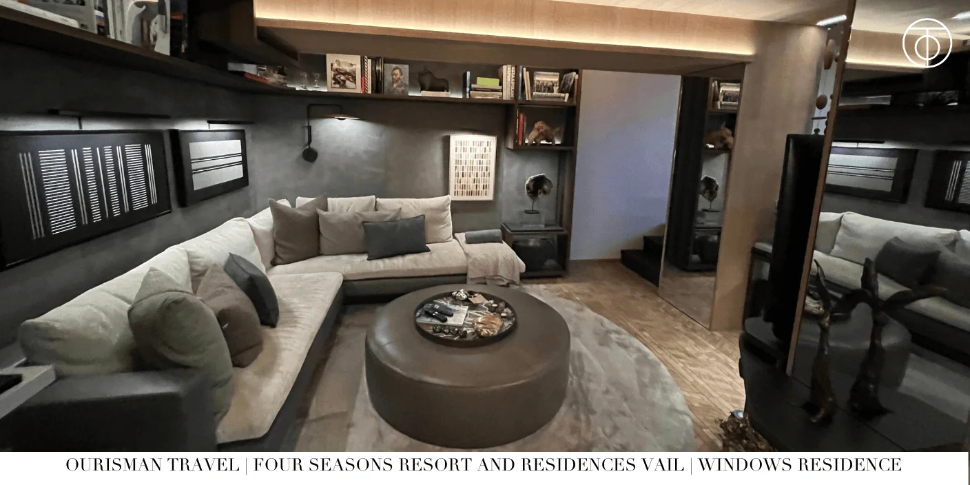 Media room at Windows Private Residence Vail