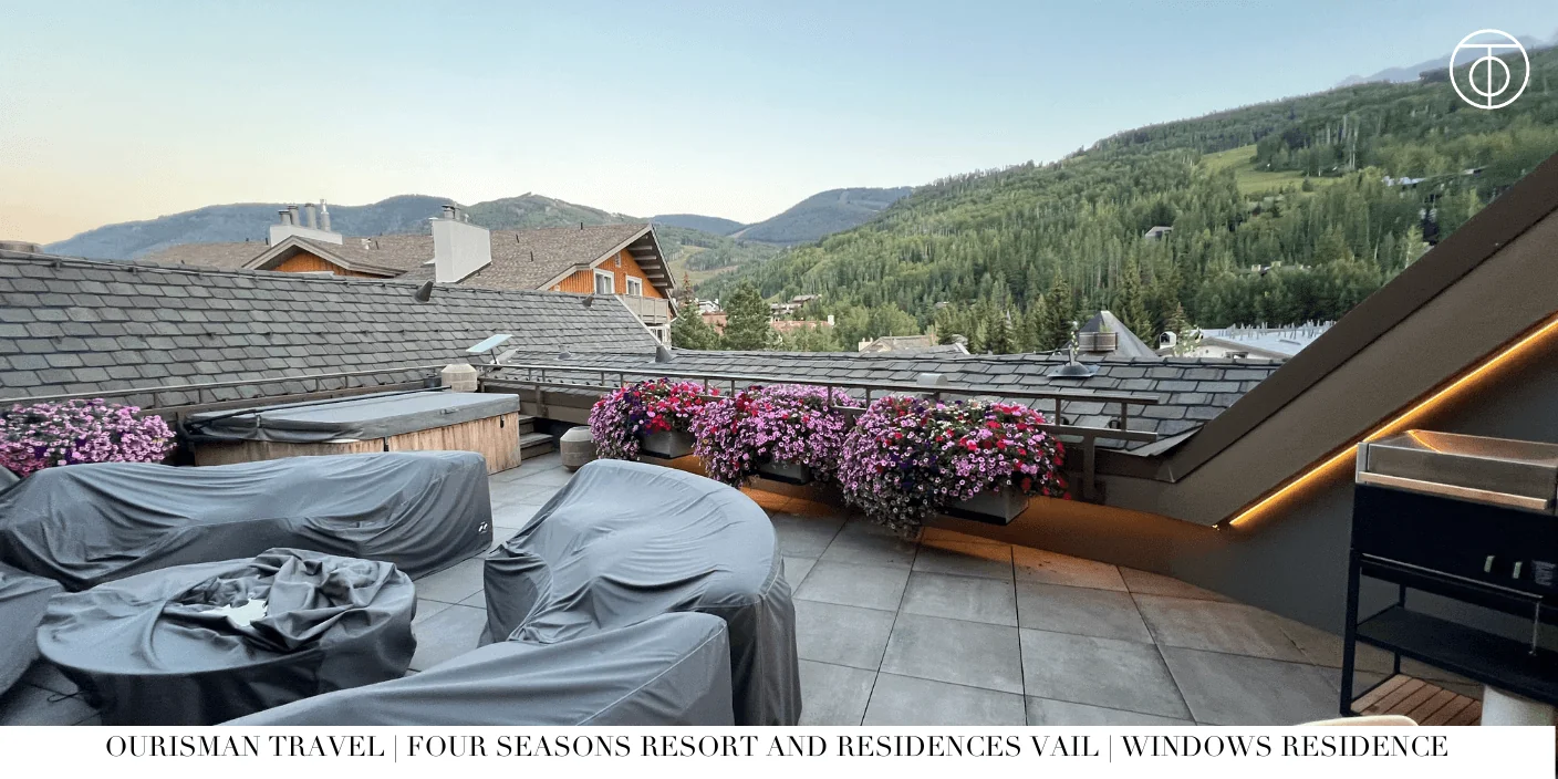 Panoramic mountain views from Windows Private Residence