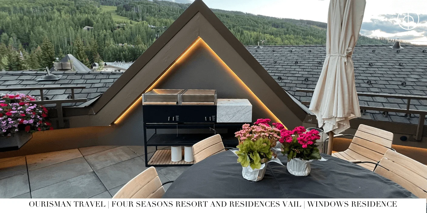 Mountain-view terrace at Windows Private Residence Vail