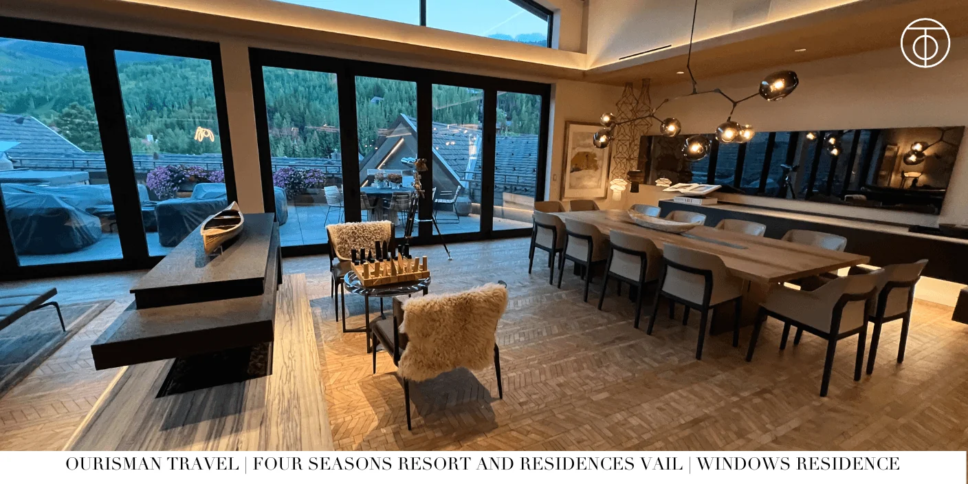 Luxury residential kitchen with island at Windows Vail