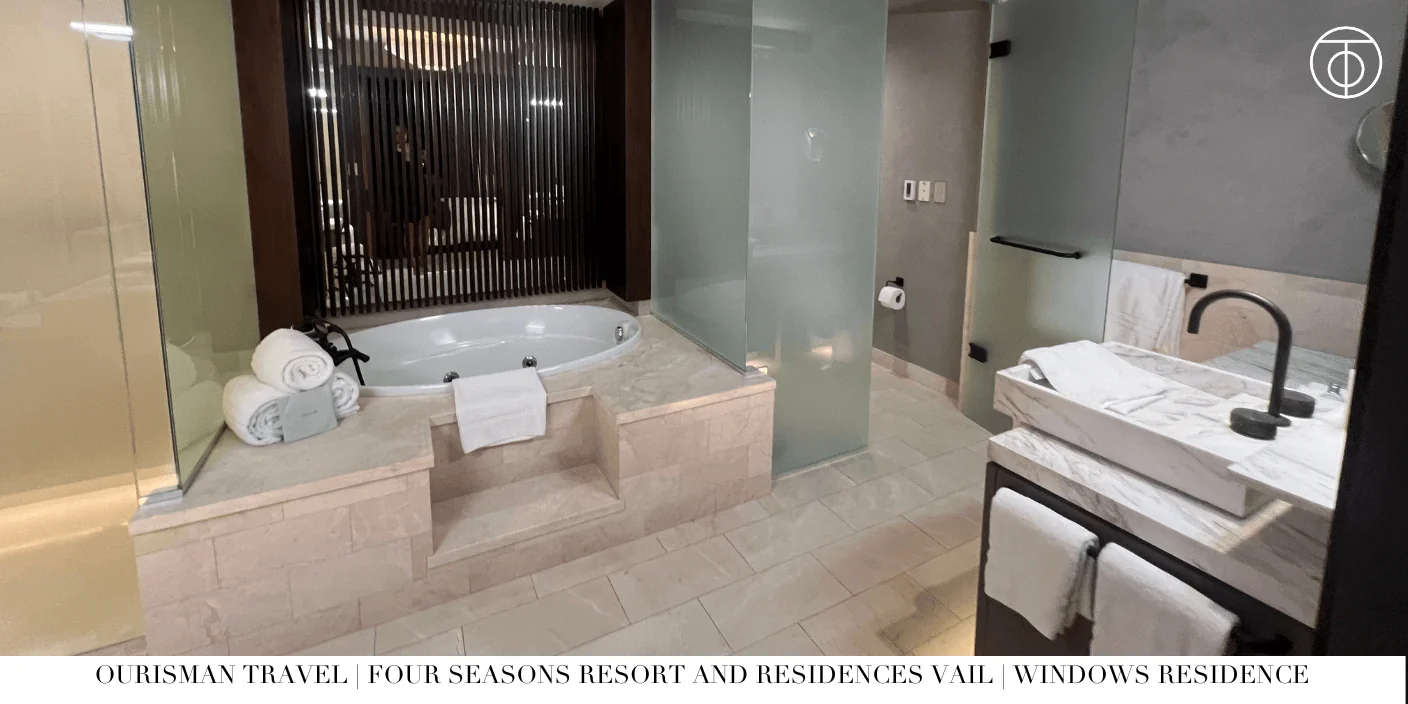 Spa-style bathroom in Windows Private Residence