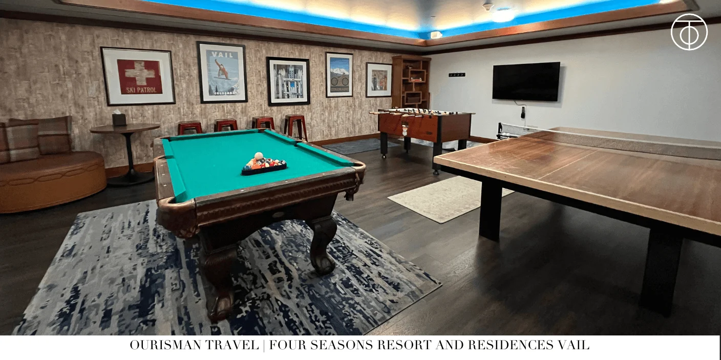 Pool table at Four Seasons Resort and Residences Vail