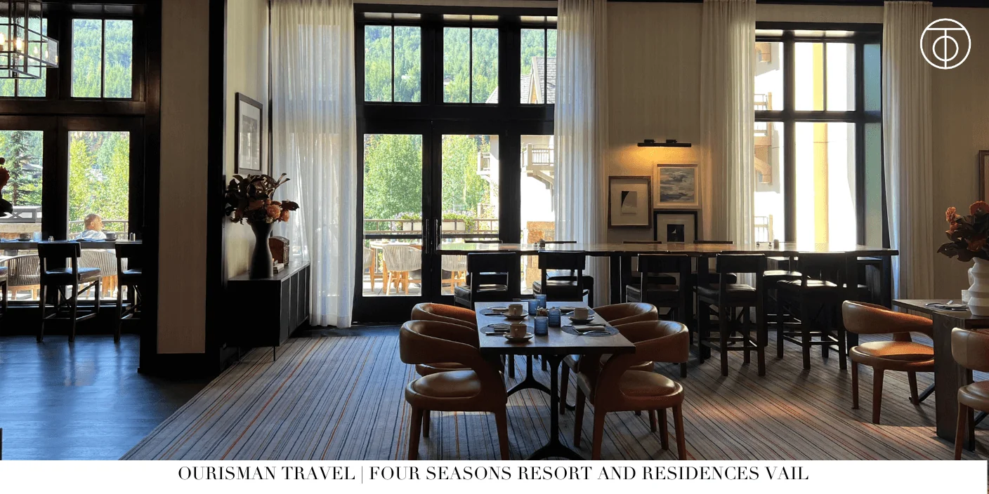 Elegant dinner setting at Tavernetta in Vail