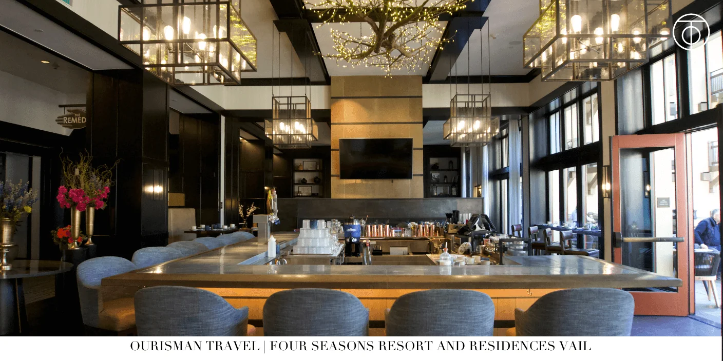 Bar seating at Four Seasons Vail restaurant