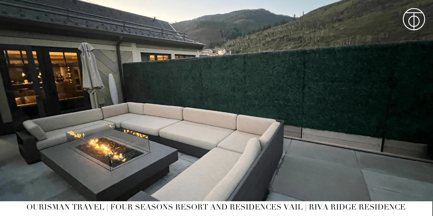 Mountain-facing balcony at Riva Ridge Residence Vail