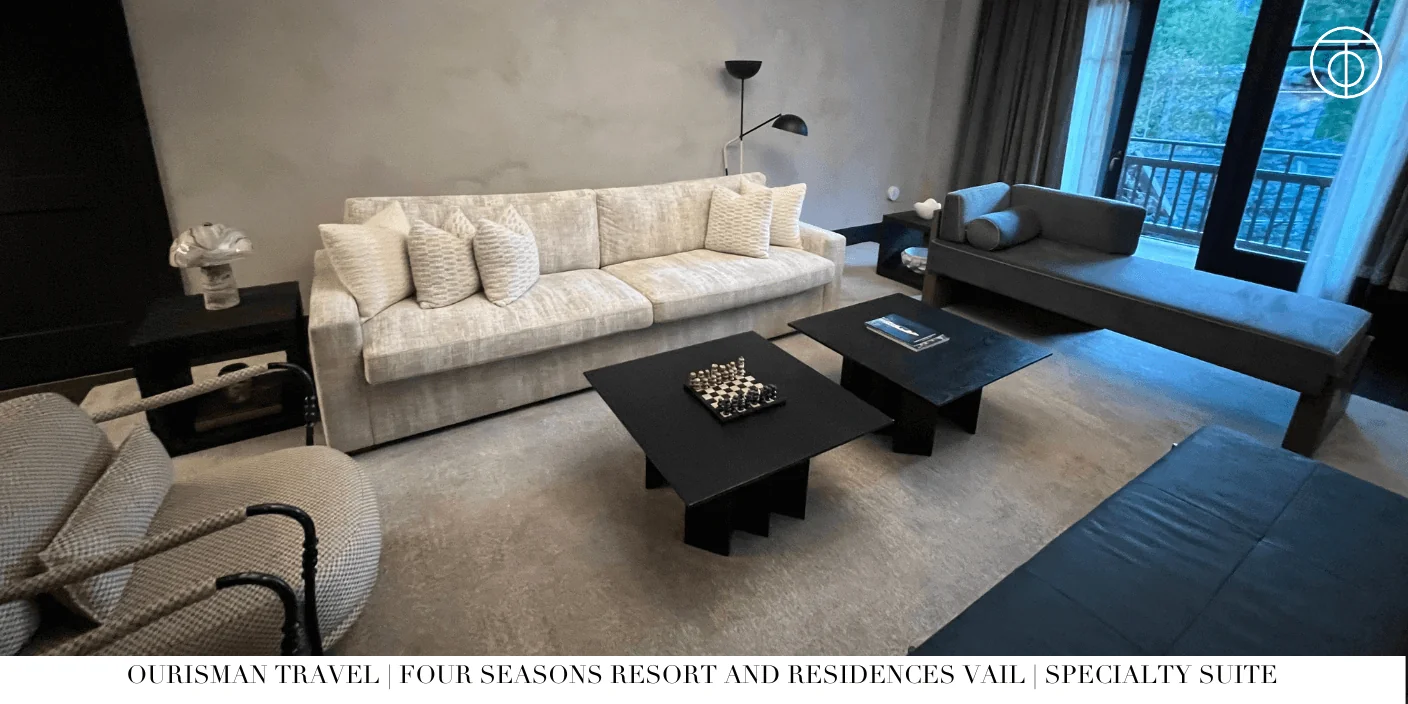 Spacious layout of Specialty One-Bedroom Suite at Four Seasons Vail