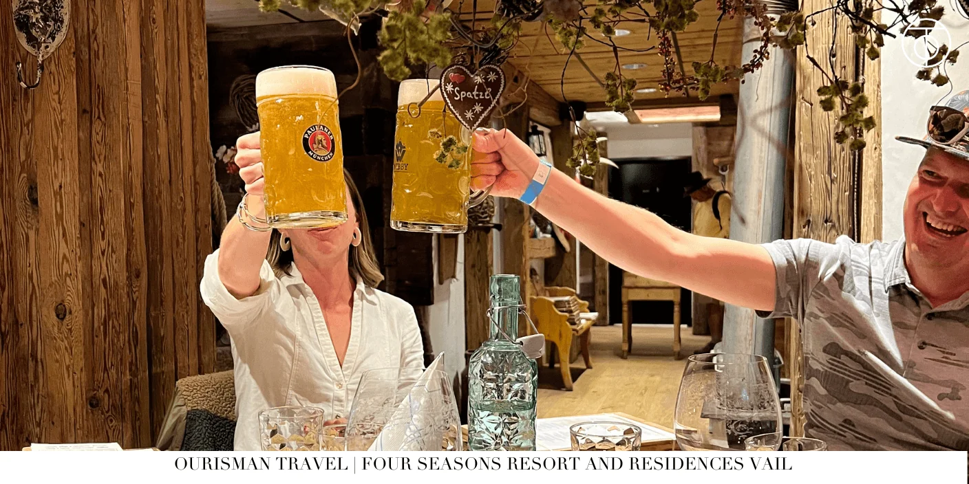 Charming Vail Village streets in October