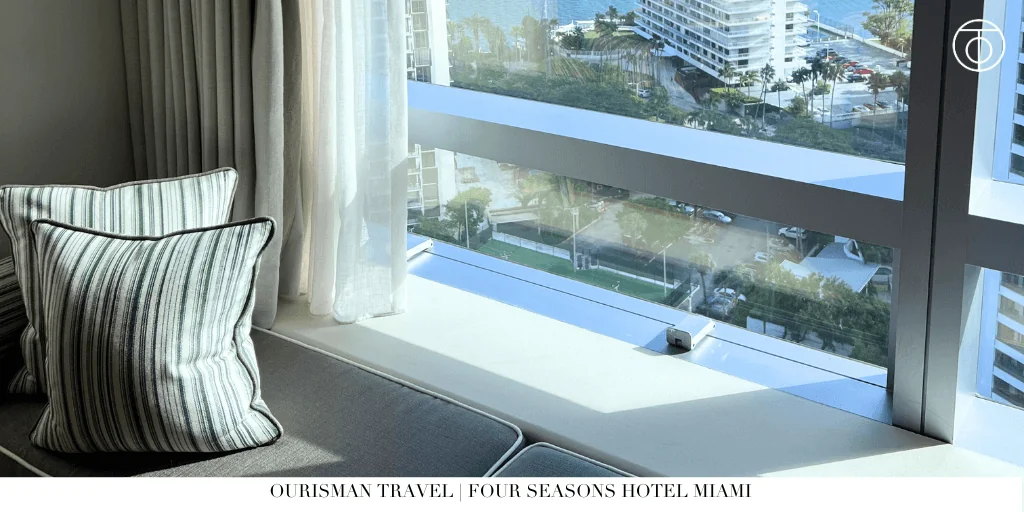 Biscayne Bay views from Four Seasons Hotel Miami in Brickell.
