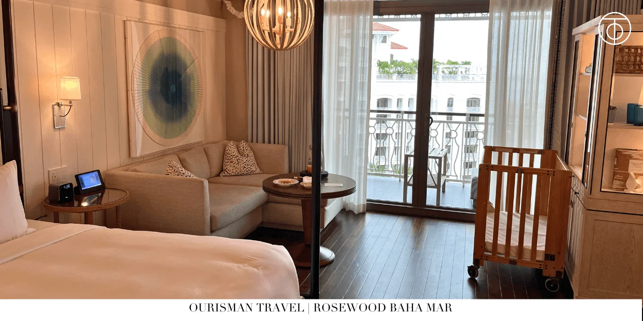 Rosewood Baha Mar Bahamas suite balcony seating