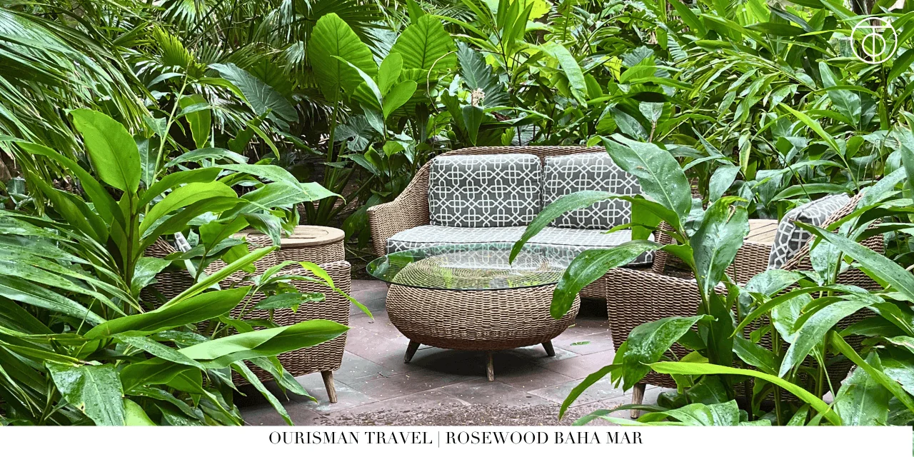 Rosewood Baha Mar Bahamas outdoor lounge seating