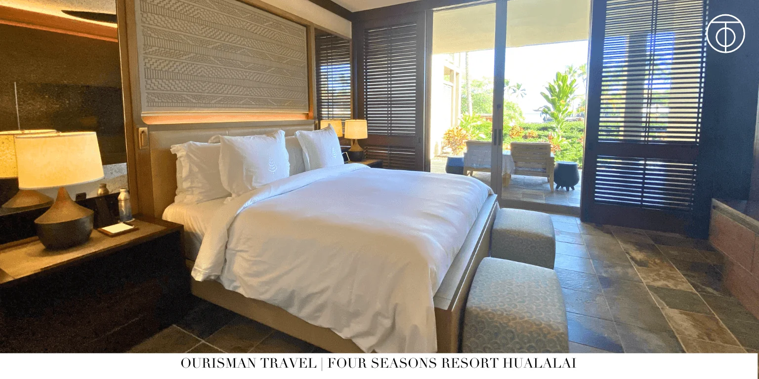 Four Seasons Hualalai ocean view room with balcony Hawaii