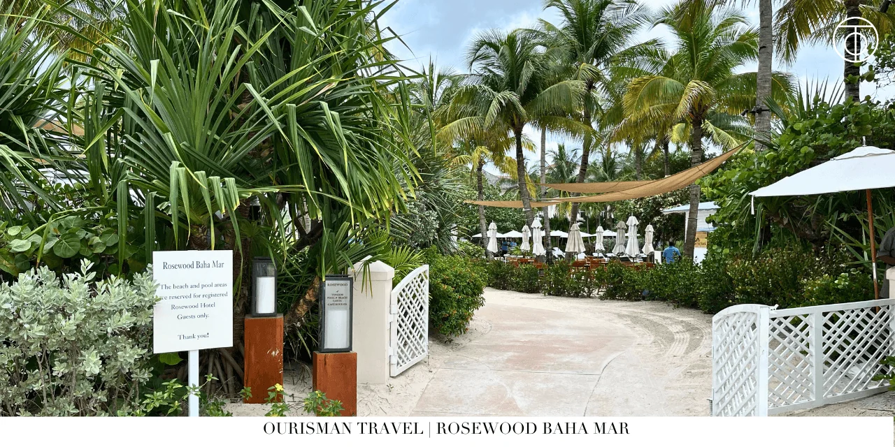 Rosewood Baha Mar Bahamas resort walkway
