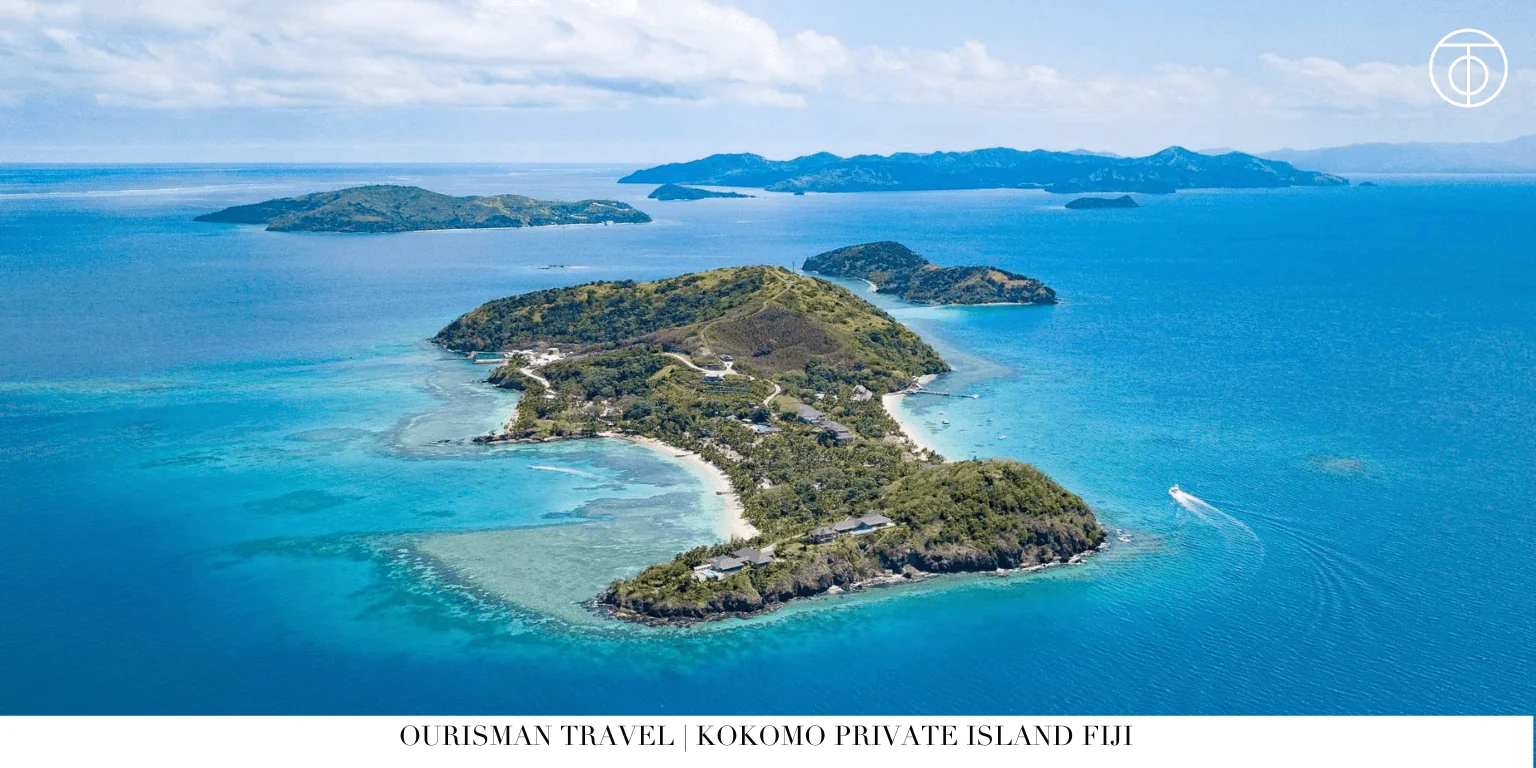 Kokomo Private Island Fiji aerial island view