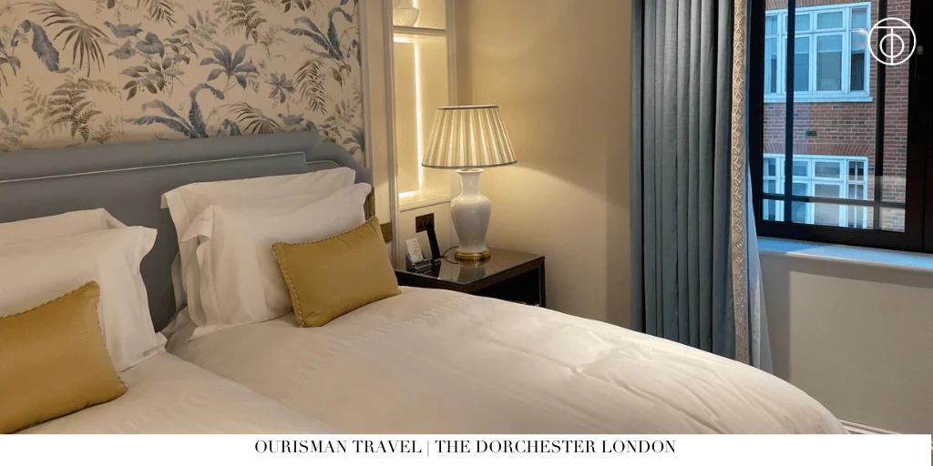 The Dorchester London bedroom with classic design
