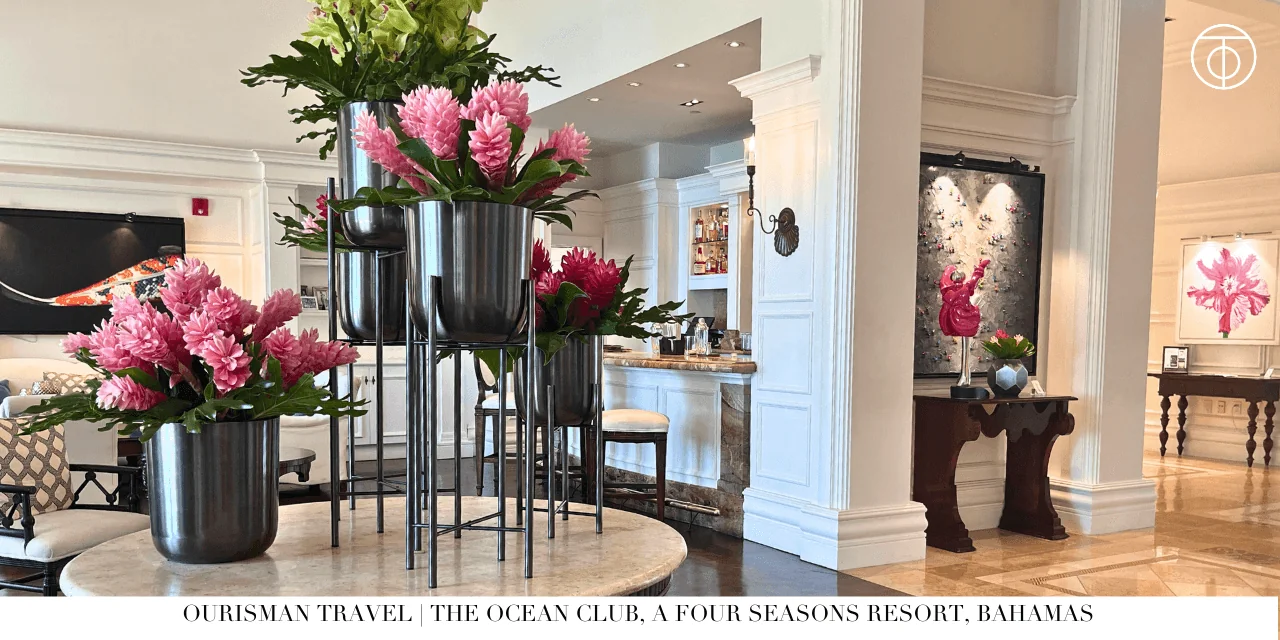 Four Seasons Ocean Club Bahamas interior floral arrangement