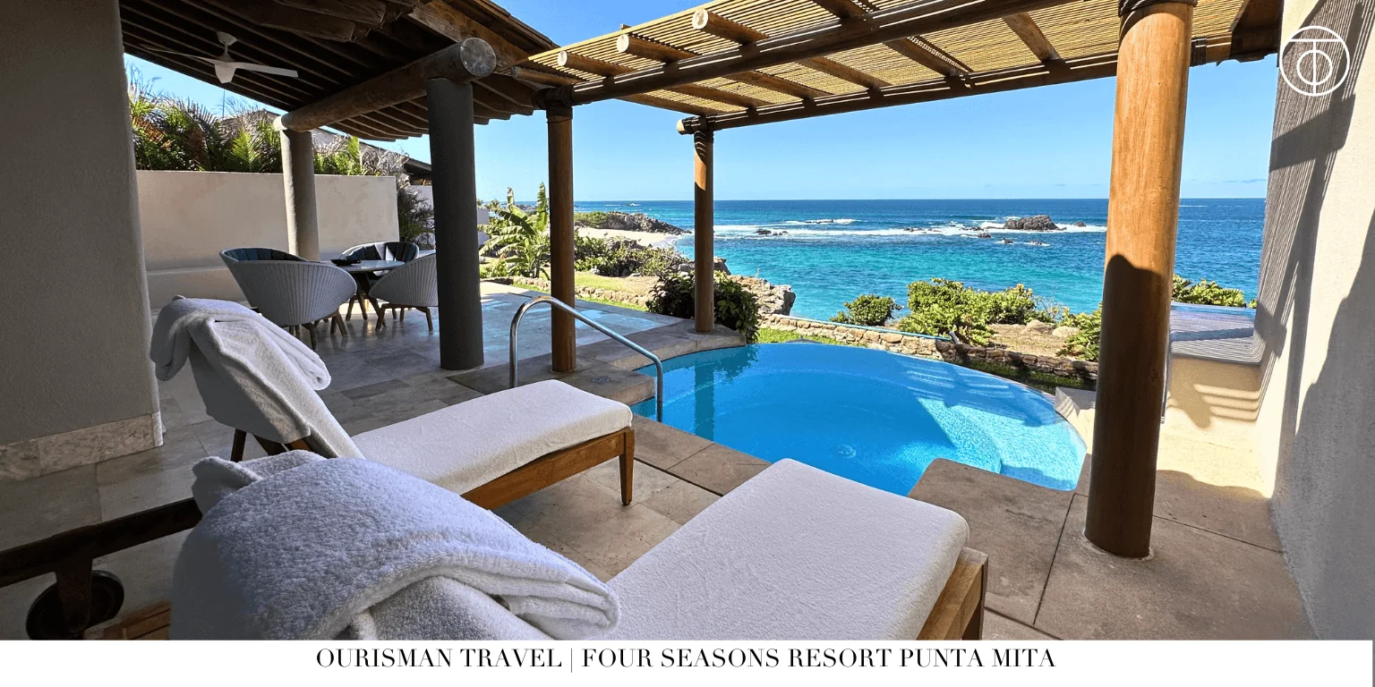 Four Seasons Punta Mita plunge pool terrace with ocean view Mexico