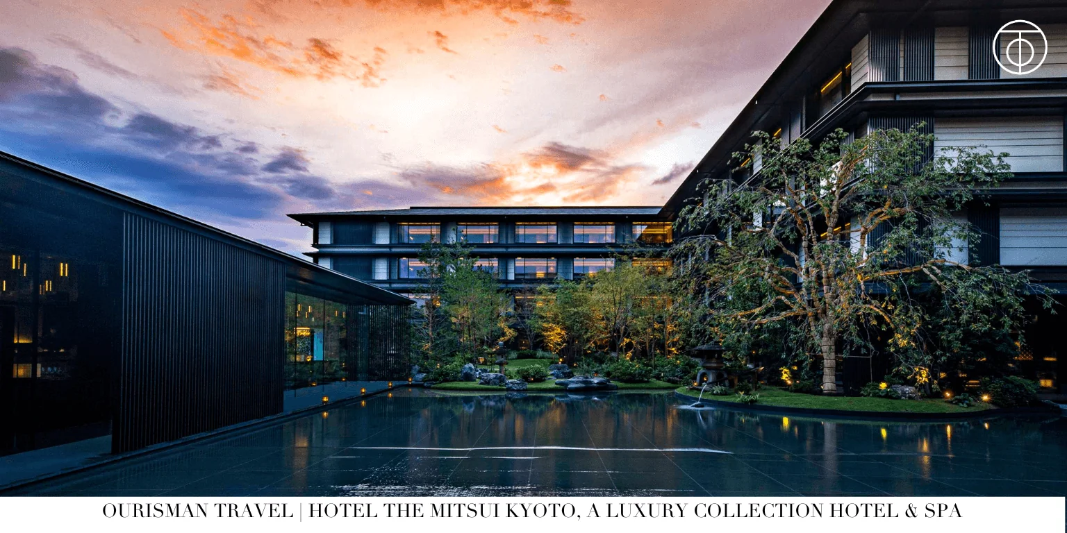 Hotel The Mitsui Kyoto exterior with water garden
