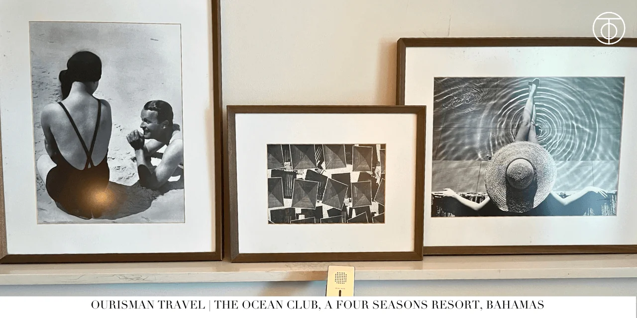 Four Seasons Ocean Club Bahamas framed artwork interior