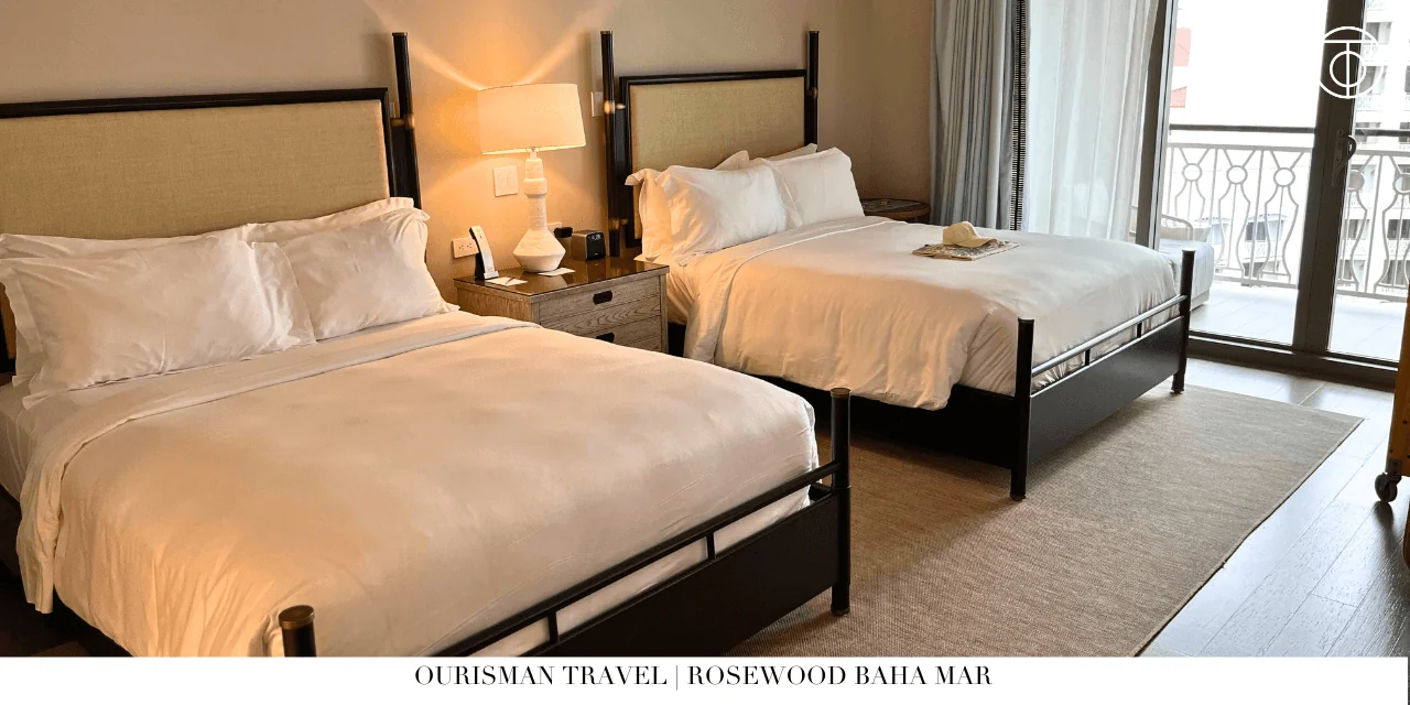 Rosewood Baha Mar Bahamas bedroom two beds