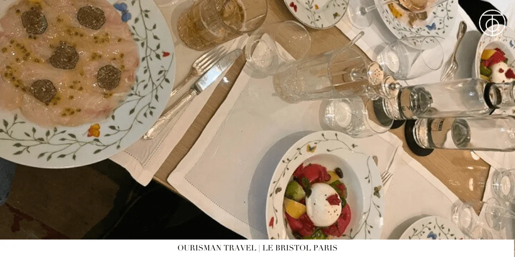 Le Bristol Paris fish carpaccio