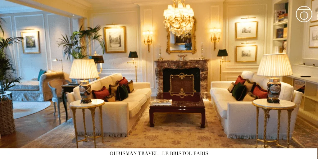 Le Bristol Paris sitting area