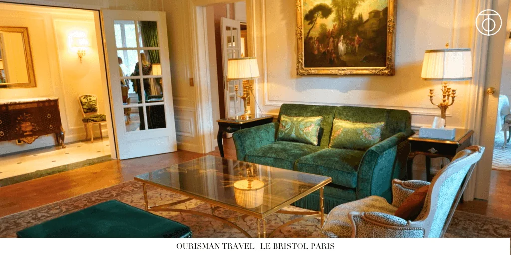 Le Bristol Paris room couch
