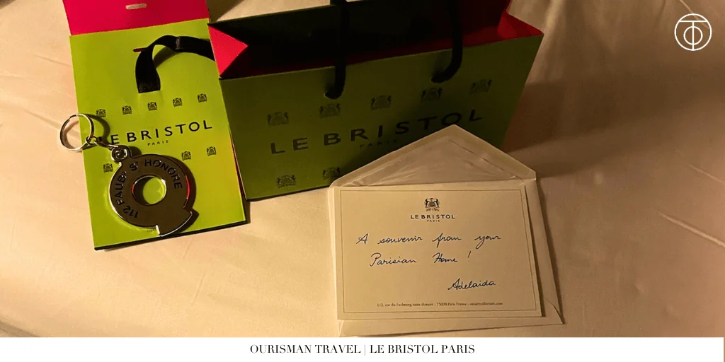 Le Bristol Paris welcome amenity