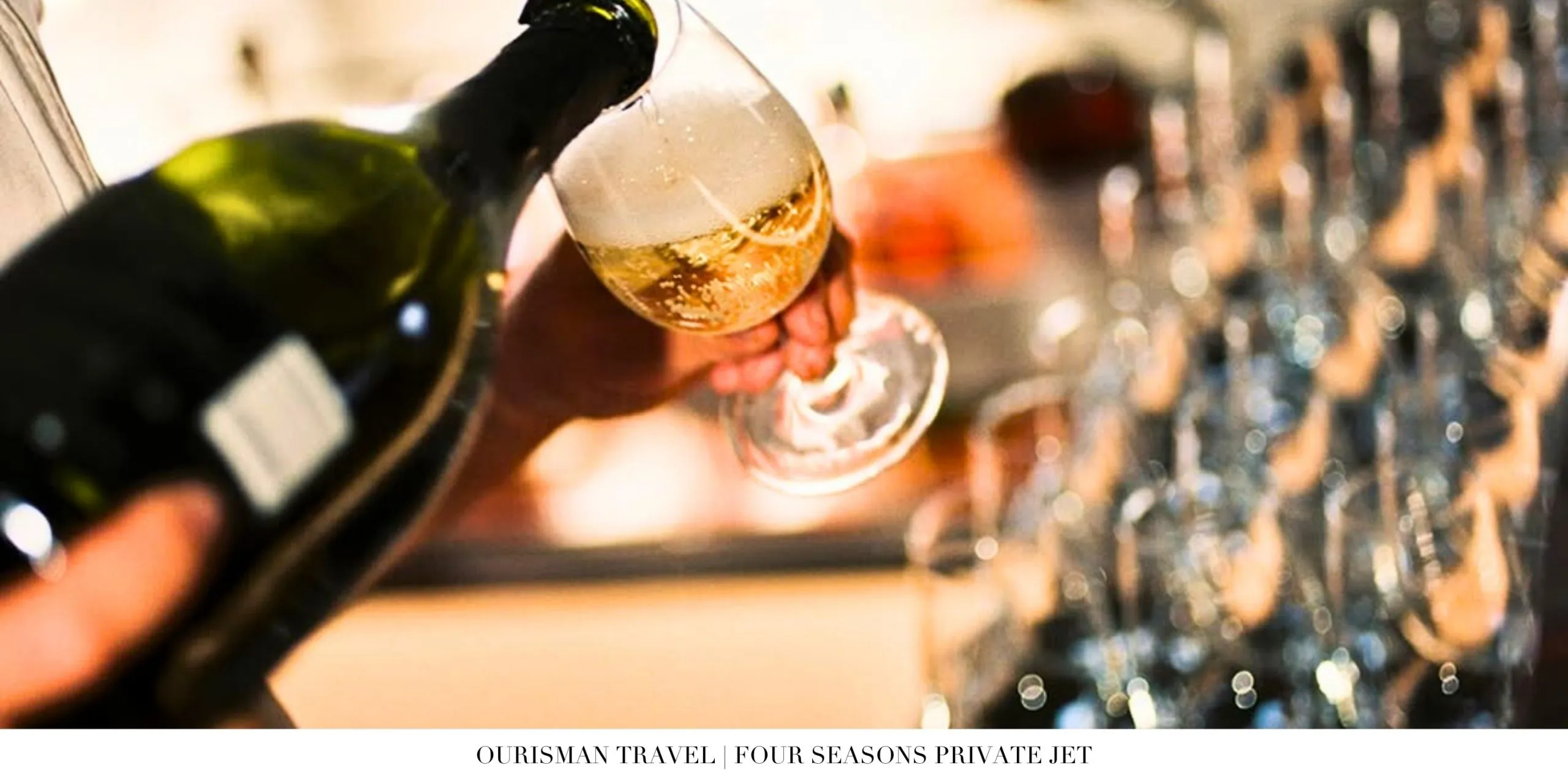 Around the world private jet tour cabin design by Four Seasons