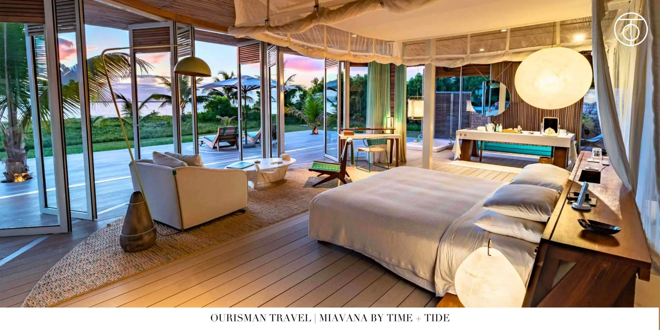 Living area at Miavana private island Madagascar