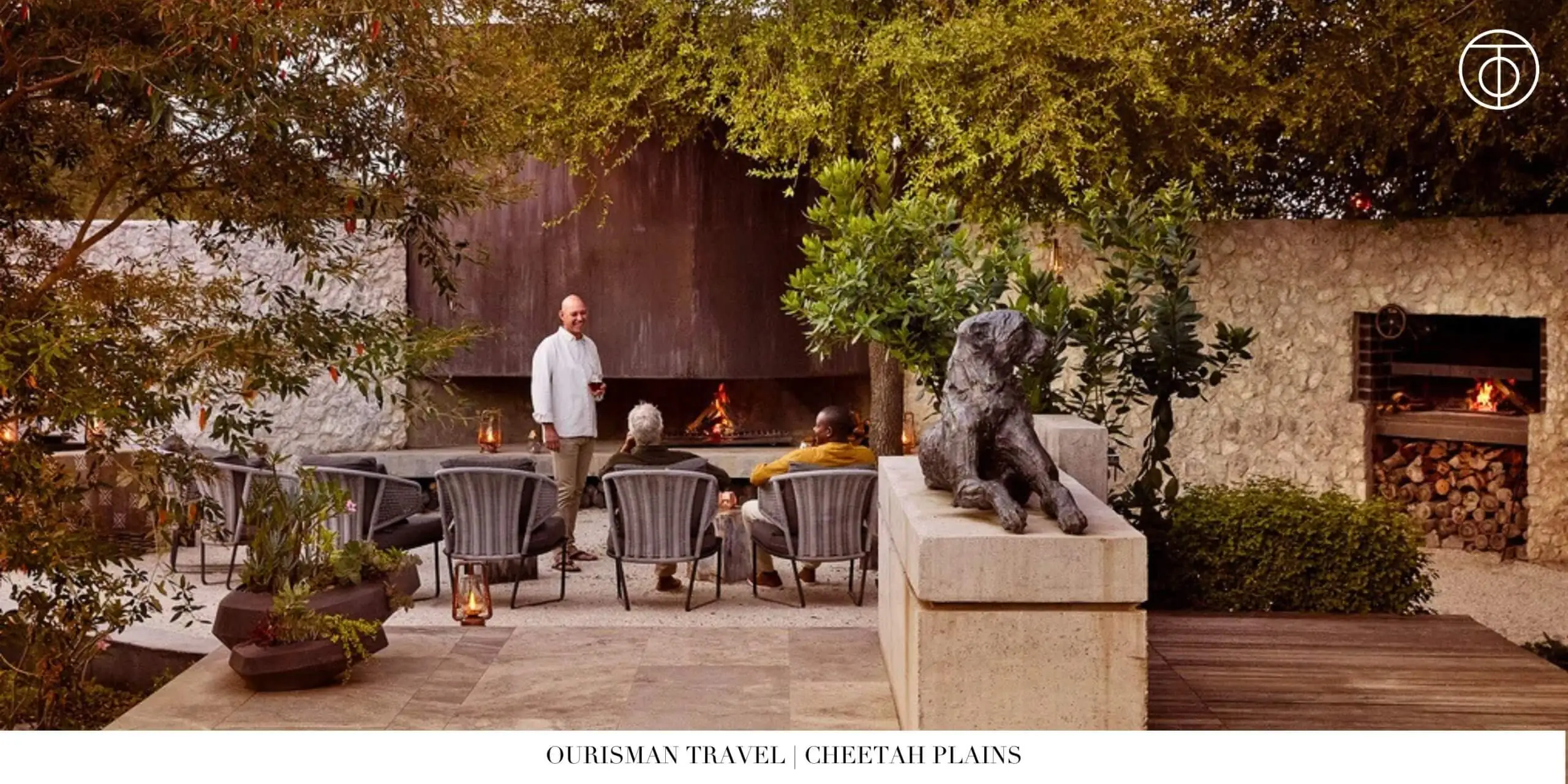Outdoor dining at Cheetah Plains in Sabi Sand South Africa