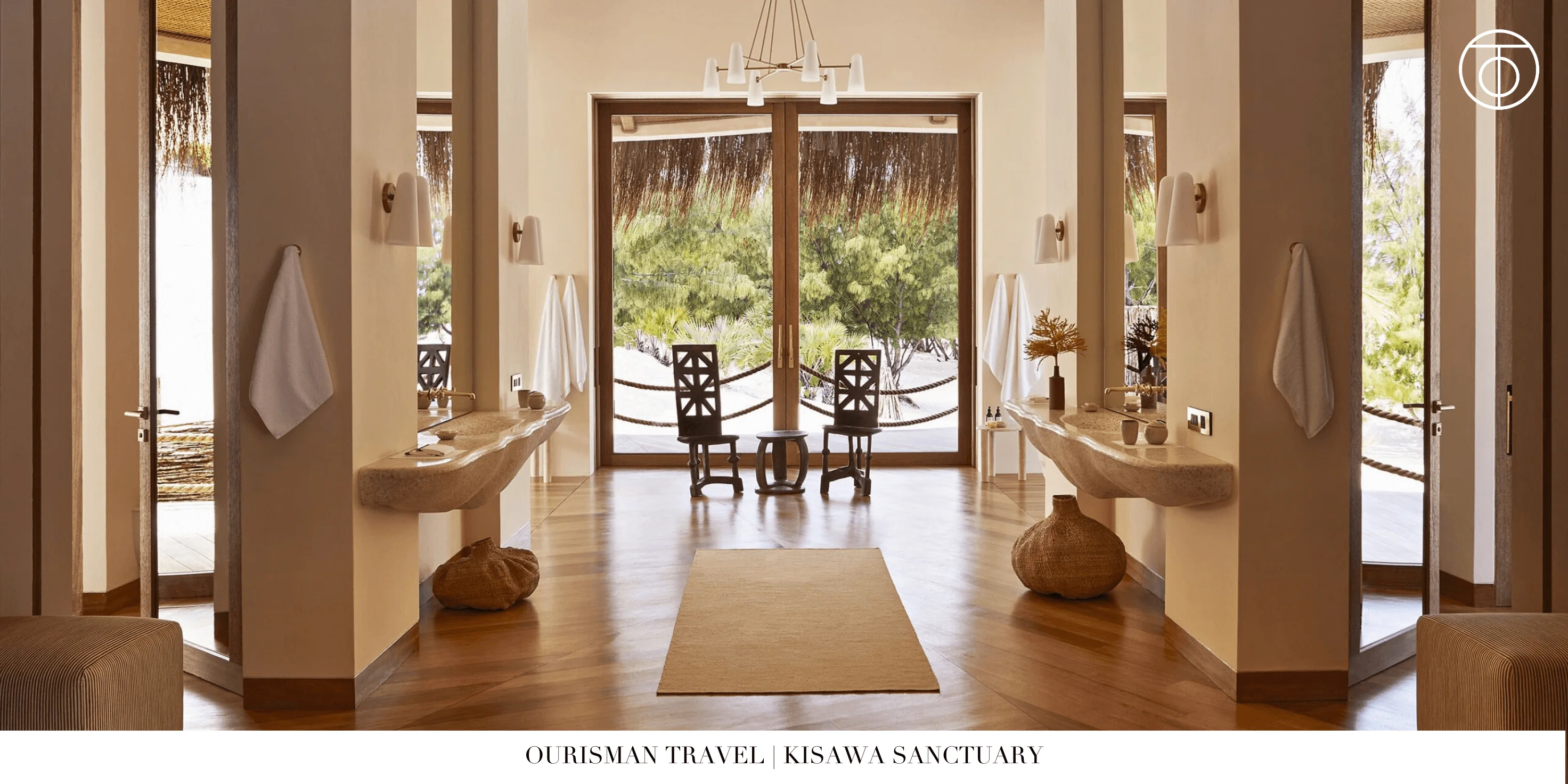 Villa interior at Kisawa Sanctuary on Benguerra Island Mozambique