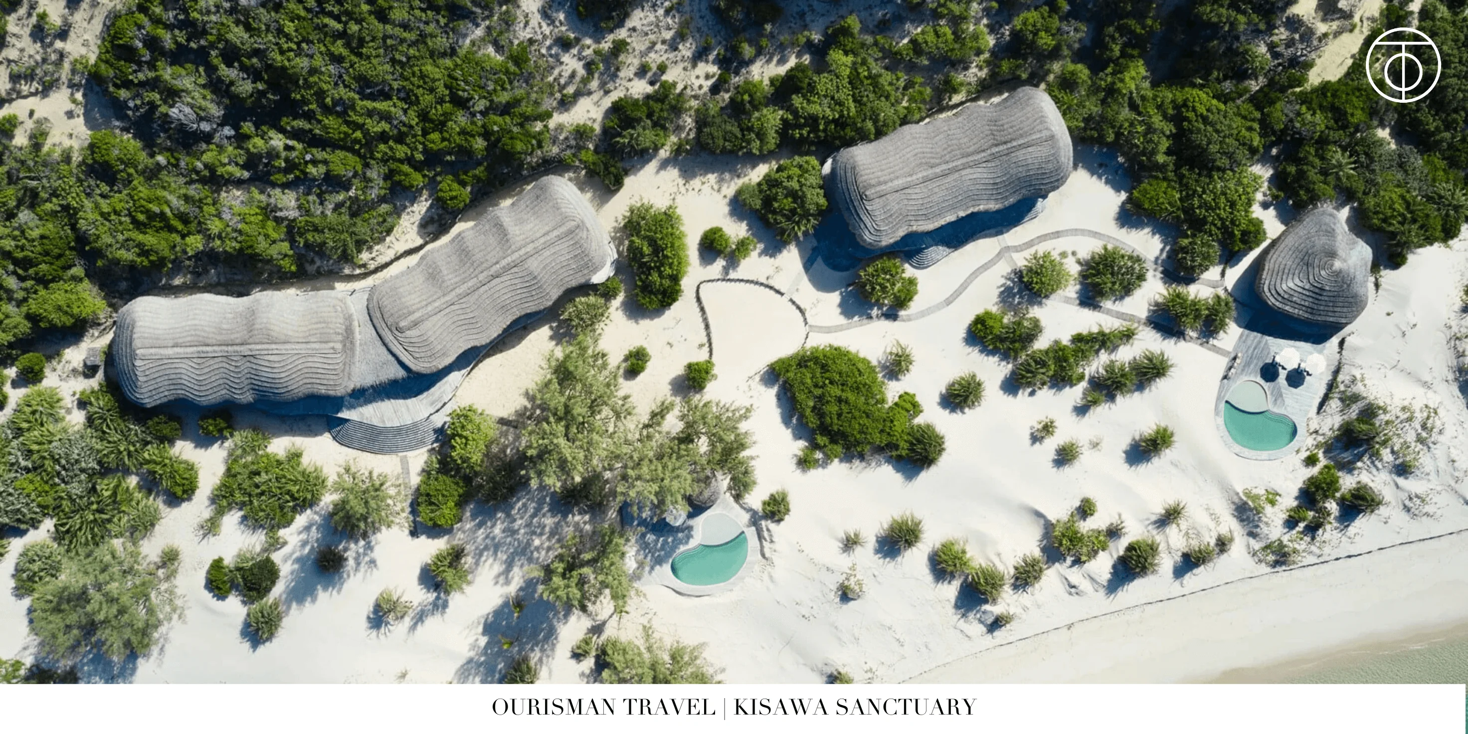 Private villa compound at Kisawa Sanctuary Mozambique