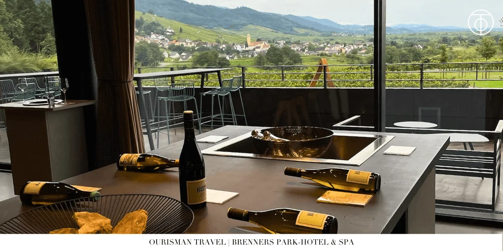 Wine tasting terrace near Baden-Baden Germany