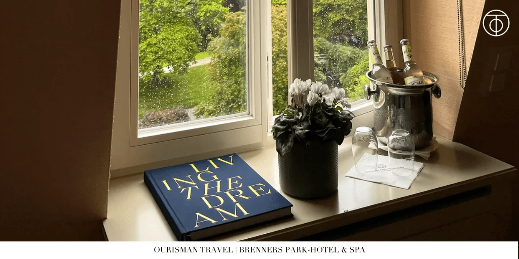 Park view from room at Brenners Park-Hotel & Spa in Baden-Baden Germany