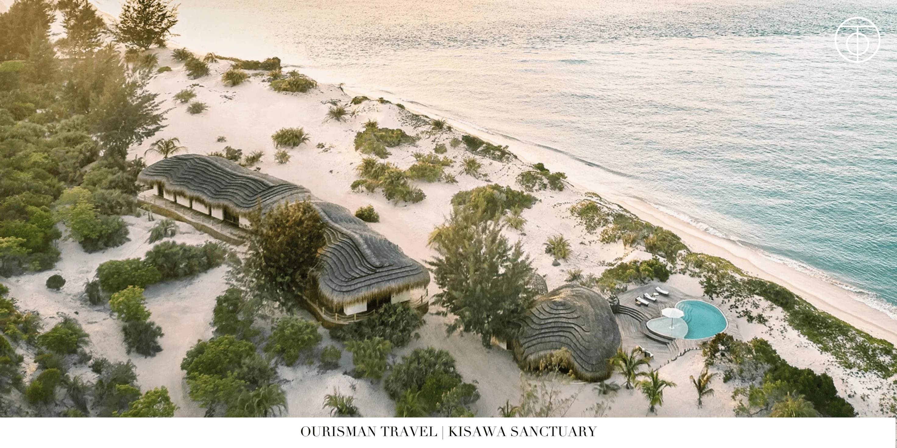 Aerial view of Kisawa Sanctuary Benguerra Island Mozambique
