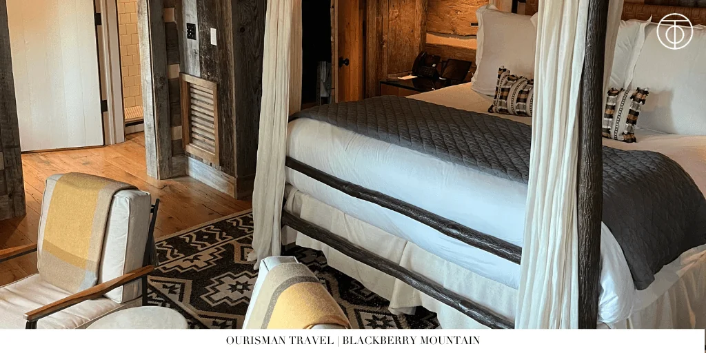 Bedroom in Watchman Cabin at Blackberry Mountain Tennessee