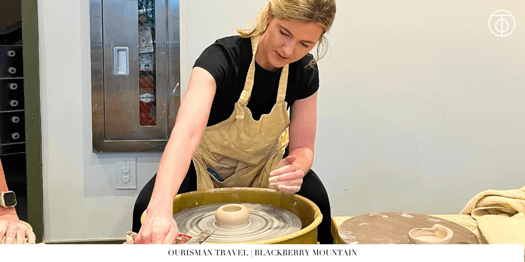Pottery class at Blackberry Mountain Tennessee